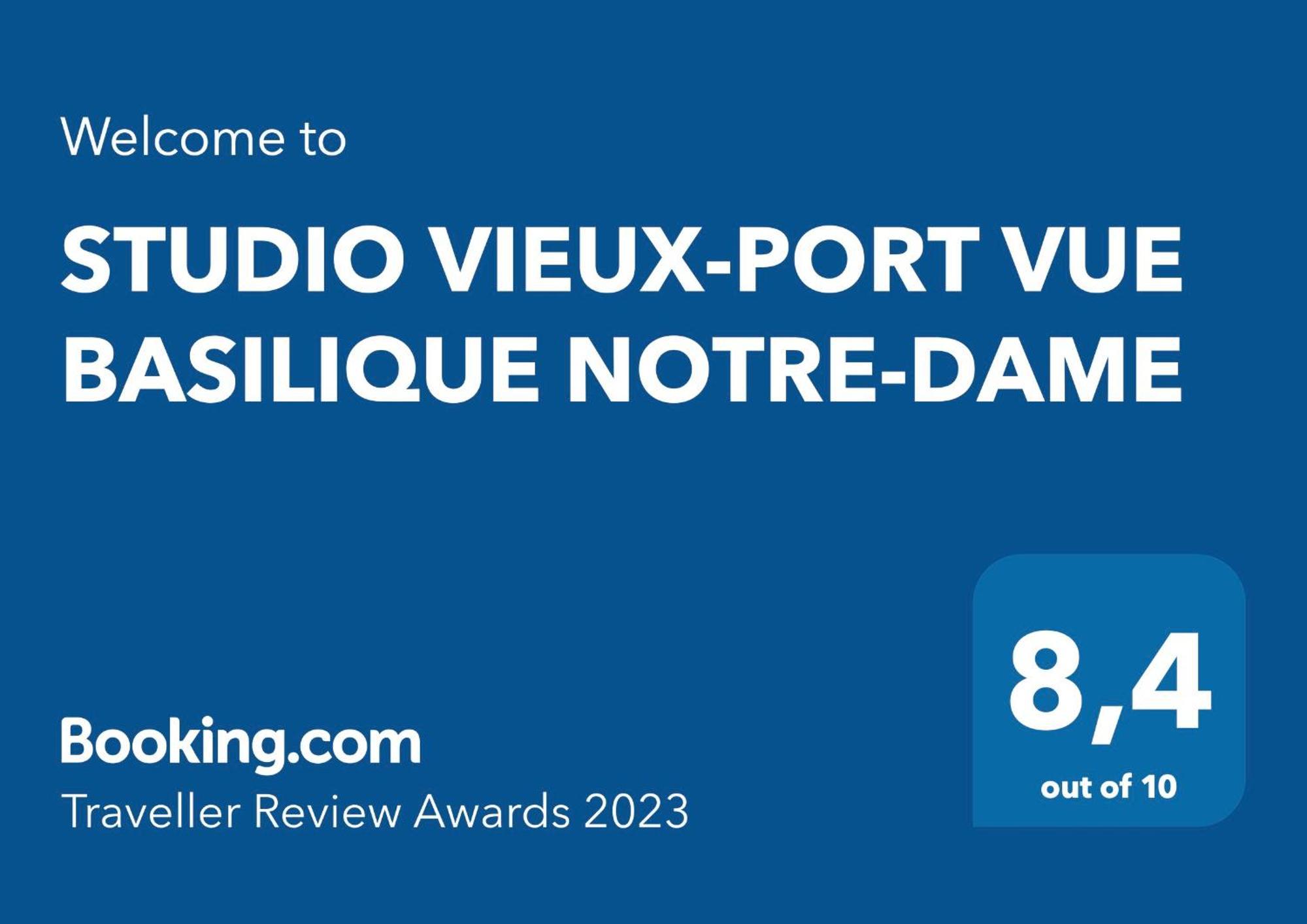 Studio Vieux-Port Vue Basilique Notre-Dame Marseilles Exterior foto